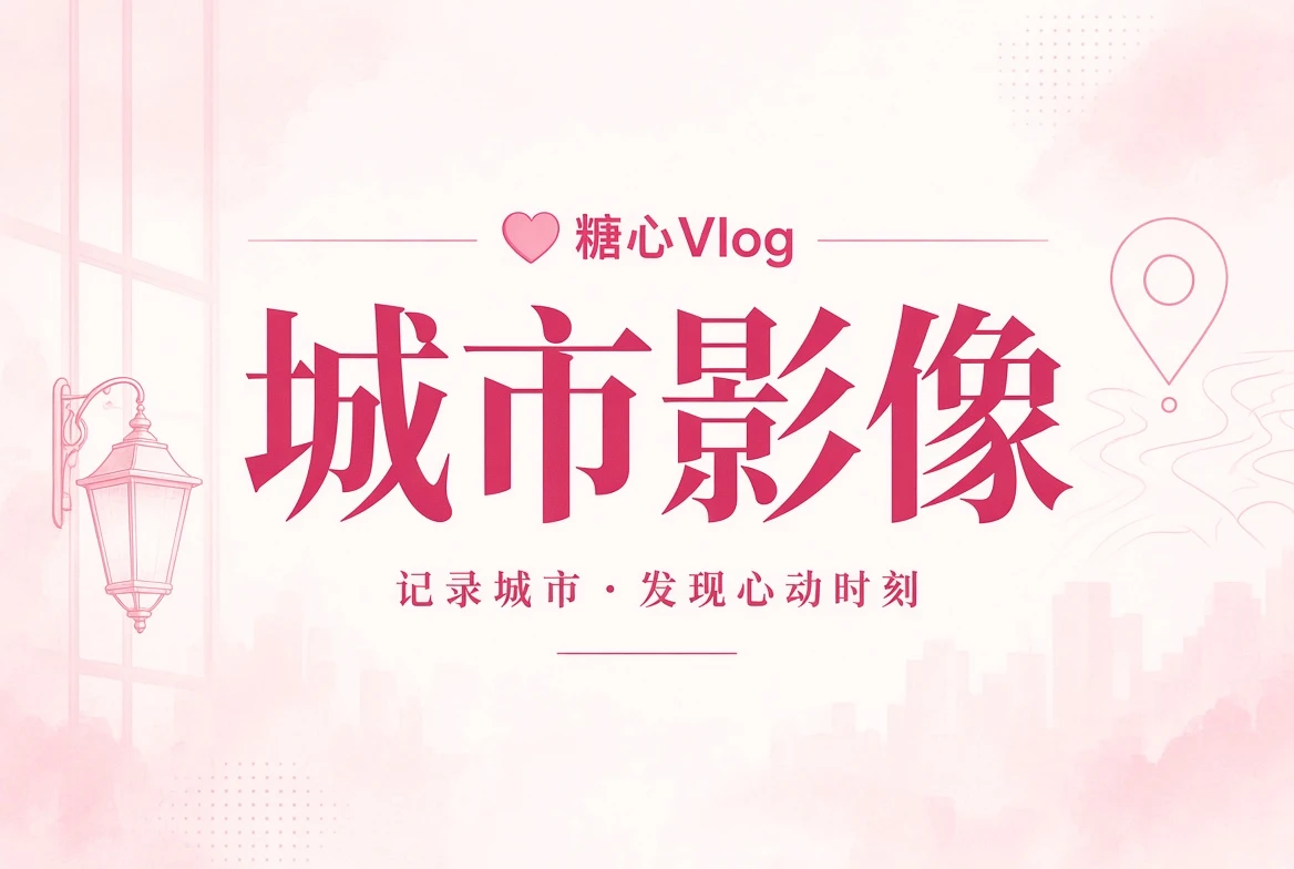 糖心Vlog街景册主题视觉