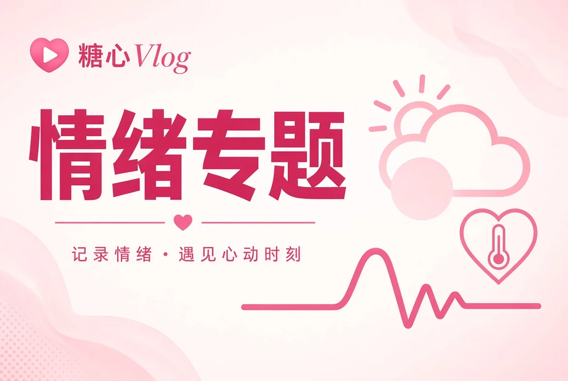 糖心Vlog心情笺主题视觉